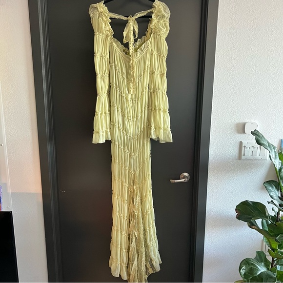 SIEDRES Denis Maxi Dress in Light Green Size 36 (Small) - Picture 8 of 15